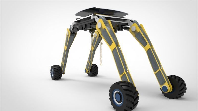 Spaceship Crane Robotic 3D model_6