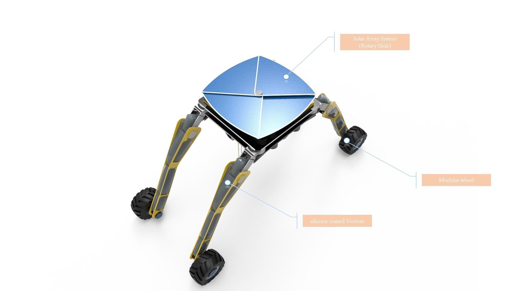 Spaceship Crane Robotic 3D model_8