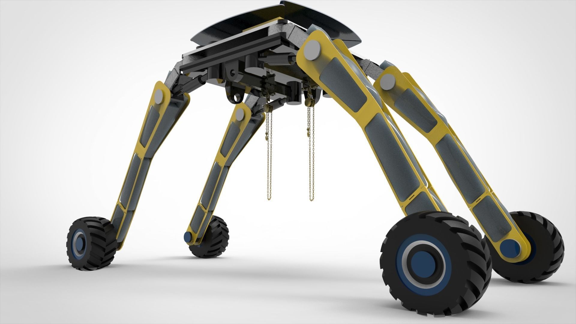 Spaceship Crane Robotic 3D model_2