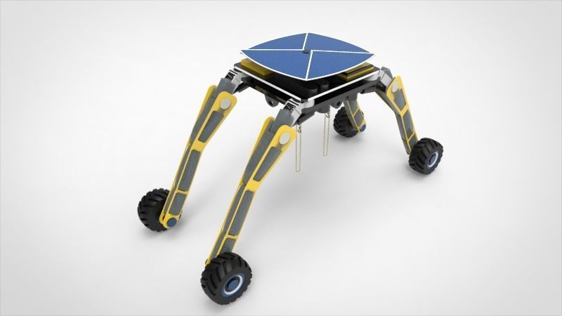 Spaceship Crane Robotic 3D model_3
