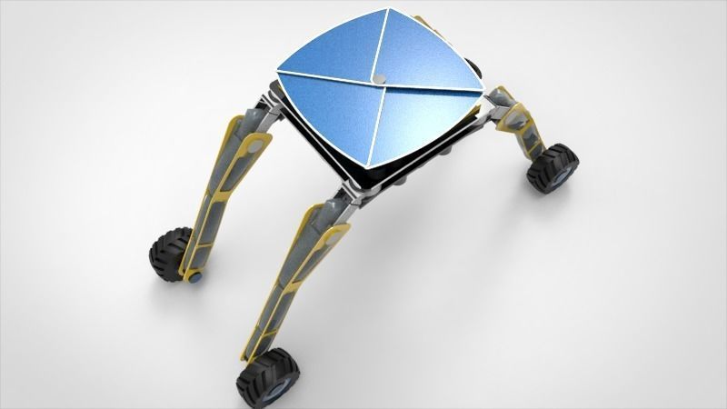 Spaceship Crane Robotic 3D model_1