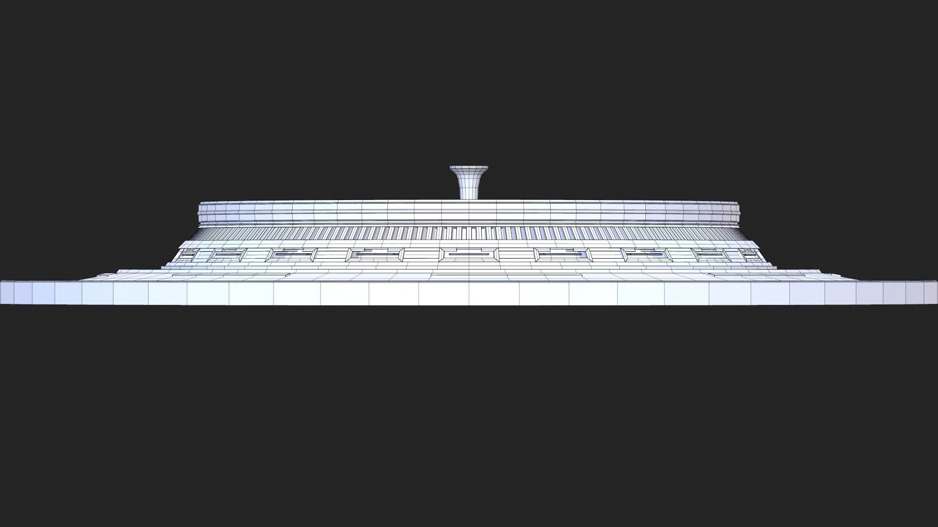 Futuristic podium 3D model_5