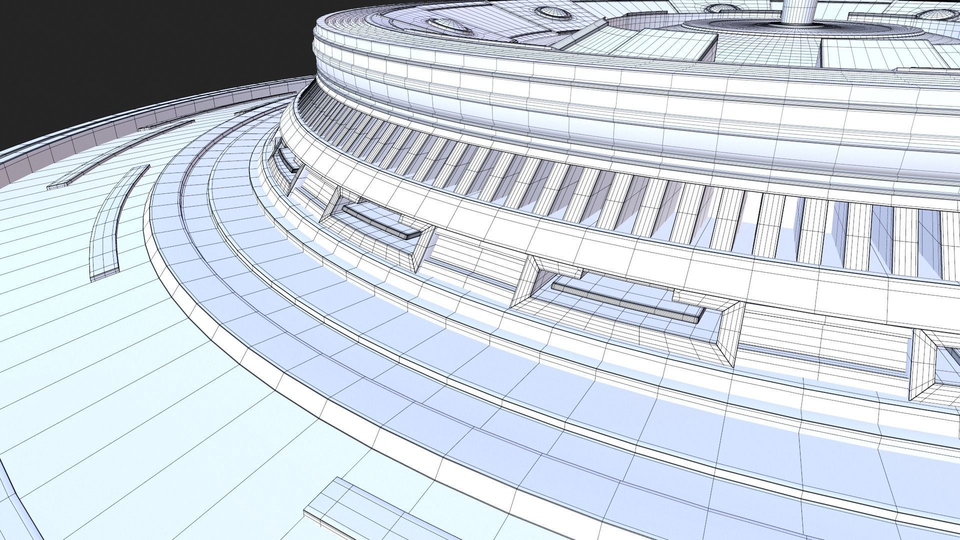 Futuristic podium 3D model_11