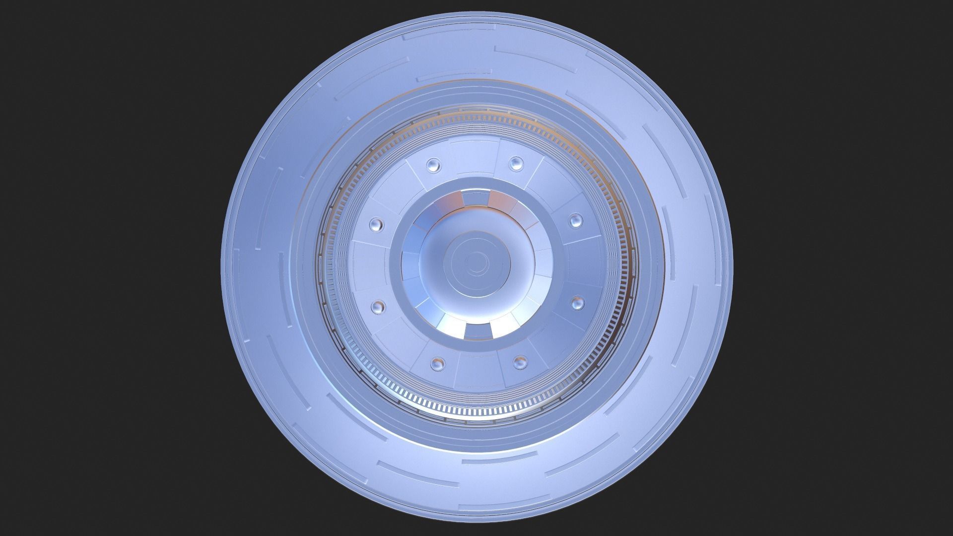 Futuristic podium 3D model_6