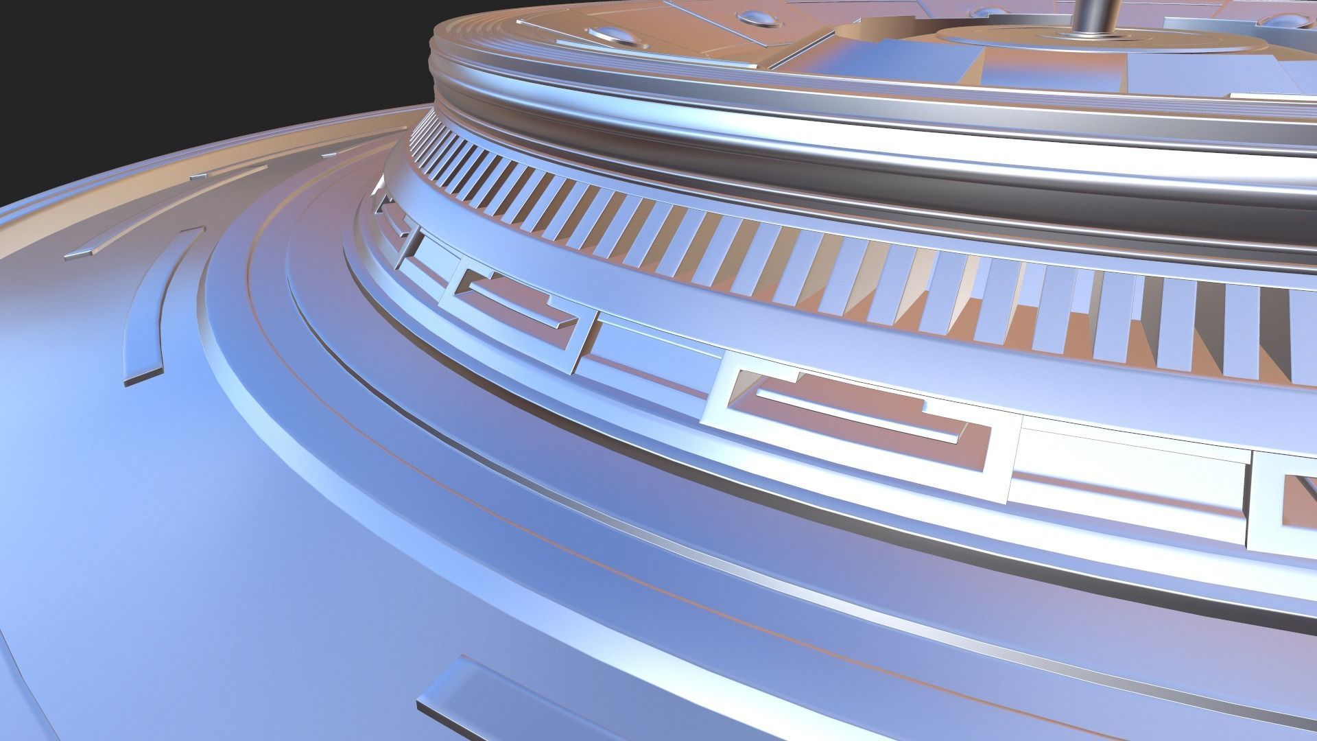 Futuristic podium 3D model_9