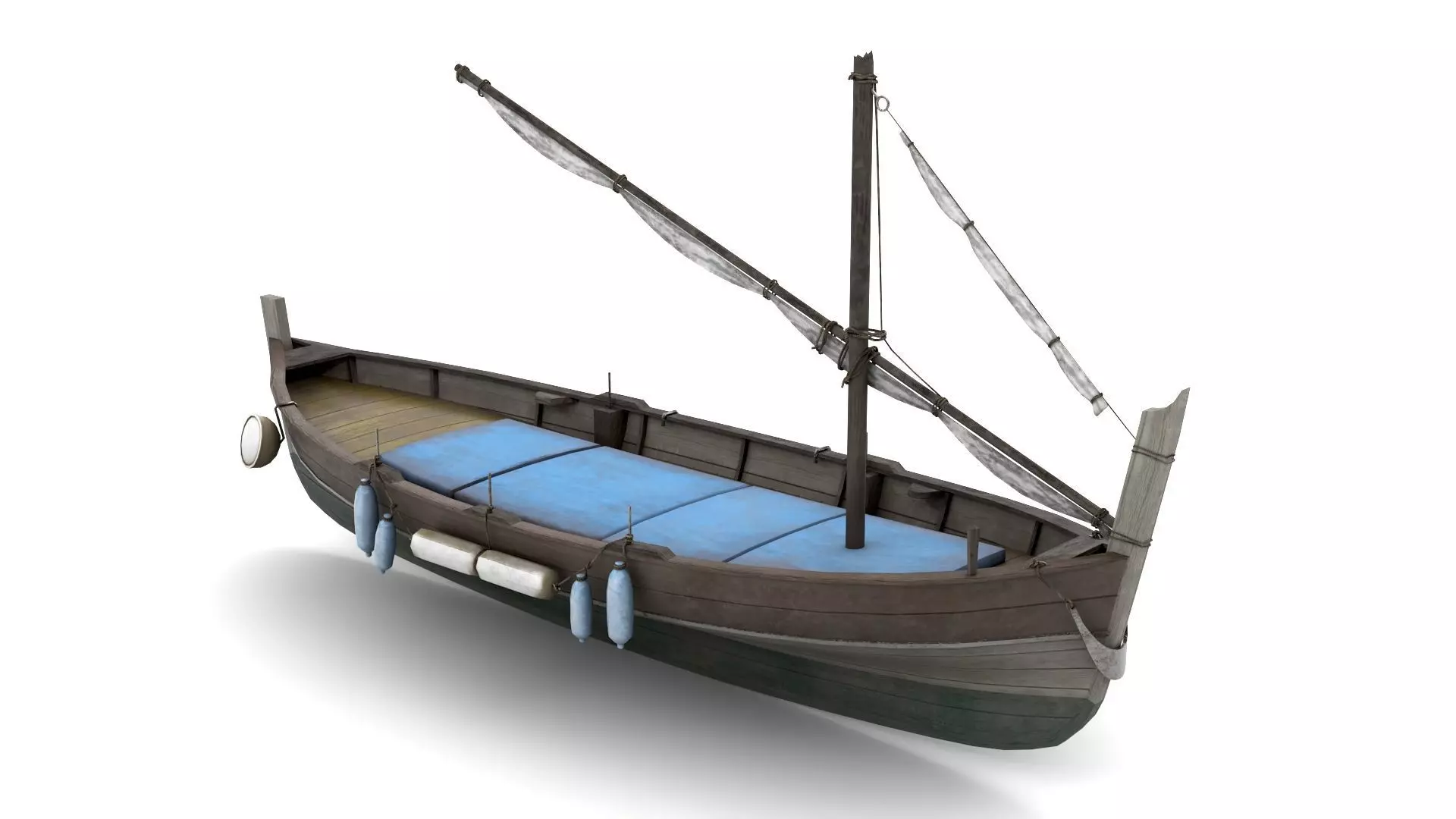 Fishing Boat 05 Low-poly 3D model