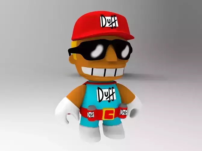 Duffman Chibi Los Simpsons Hombre Duff 3D print model