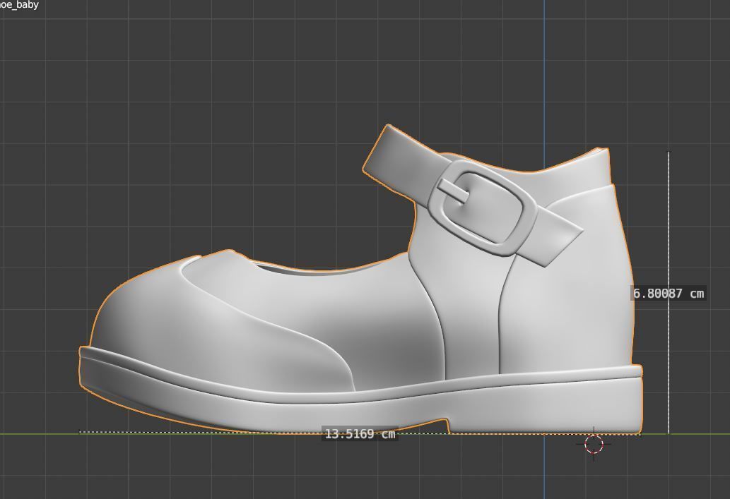 Baby shoes PBR 3D model_6