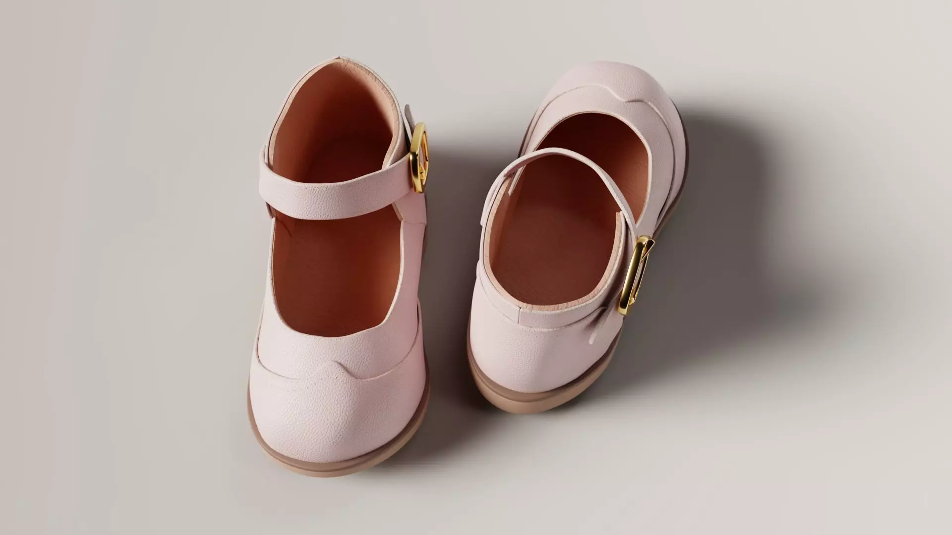 Baby shoes PBR 3D model_0