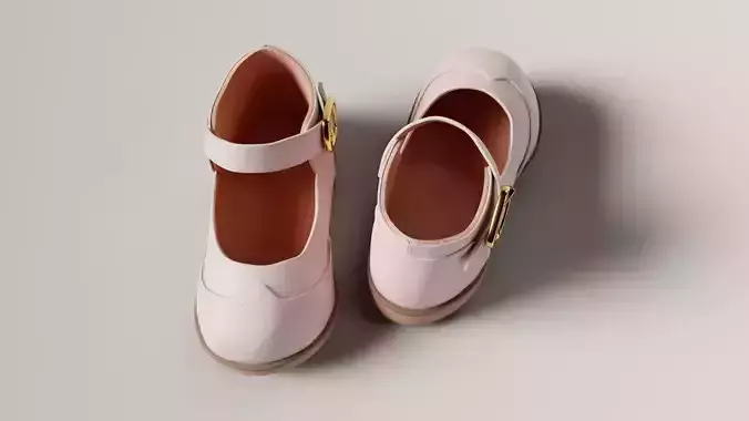 Baby shoes PBR 3D model Baby shoes PBR 3D model