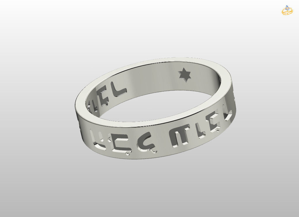 King of Solomon ring 3D print model_19