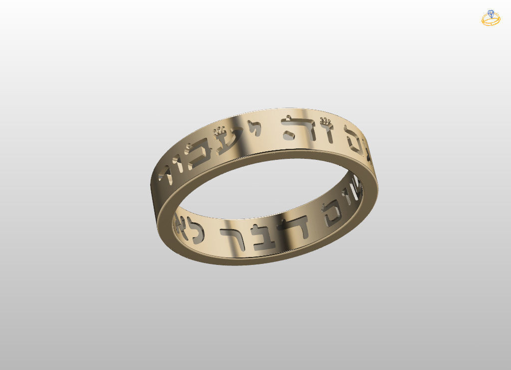 King of Solomon ring 3D print model_10