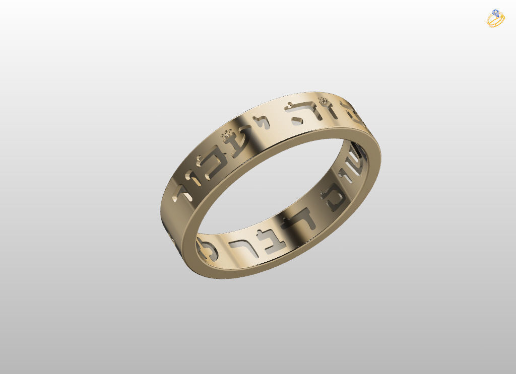 King of Solomon ring 3D print model_7