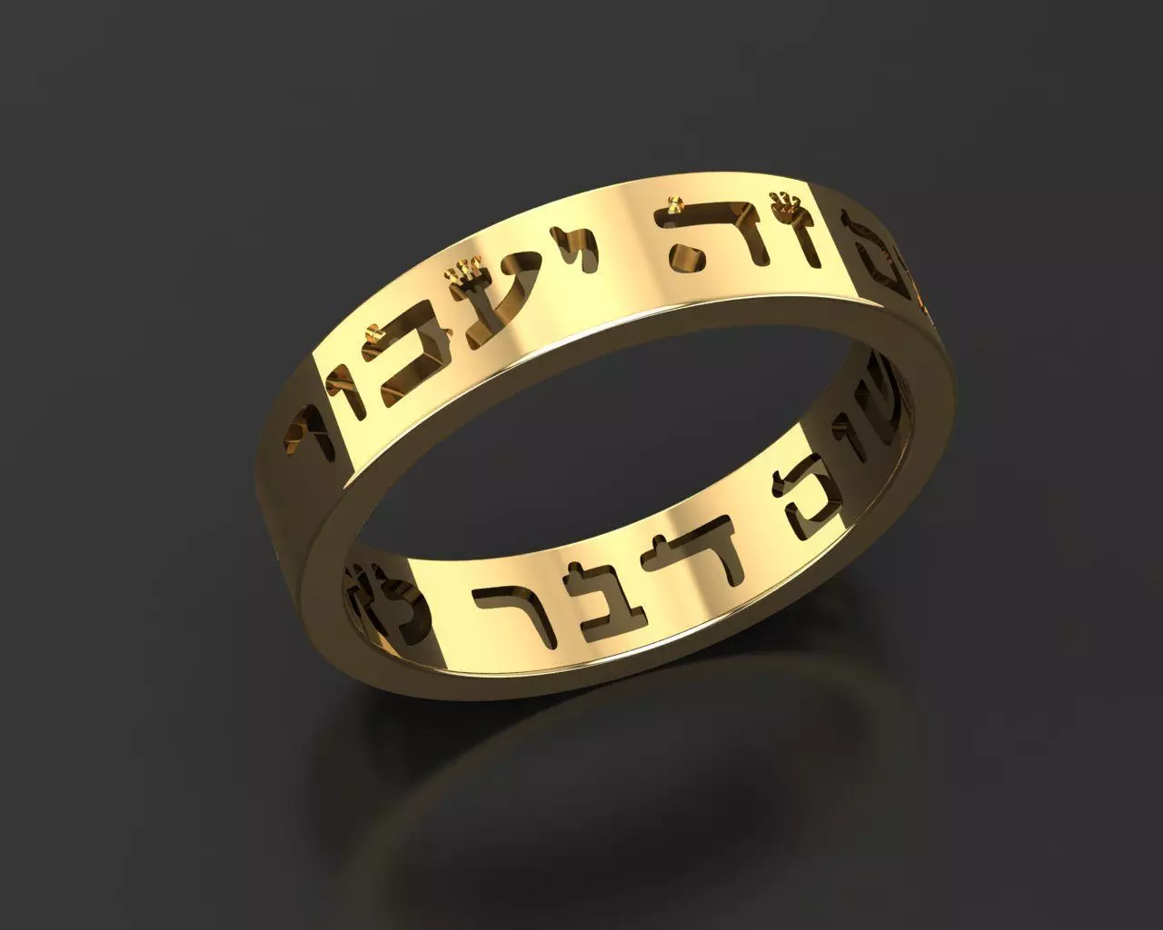 King of Solomon ring 3D print model_0