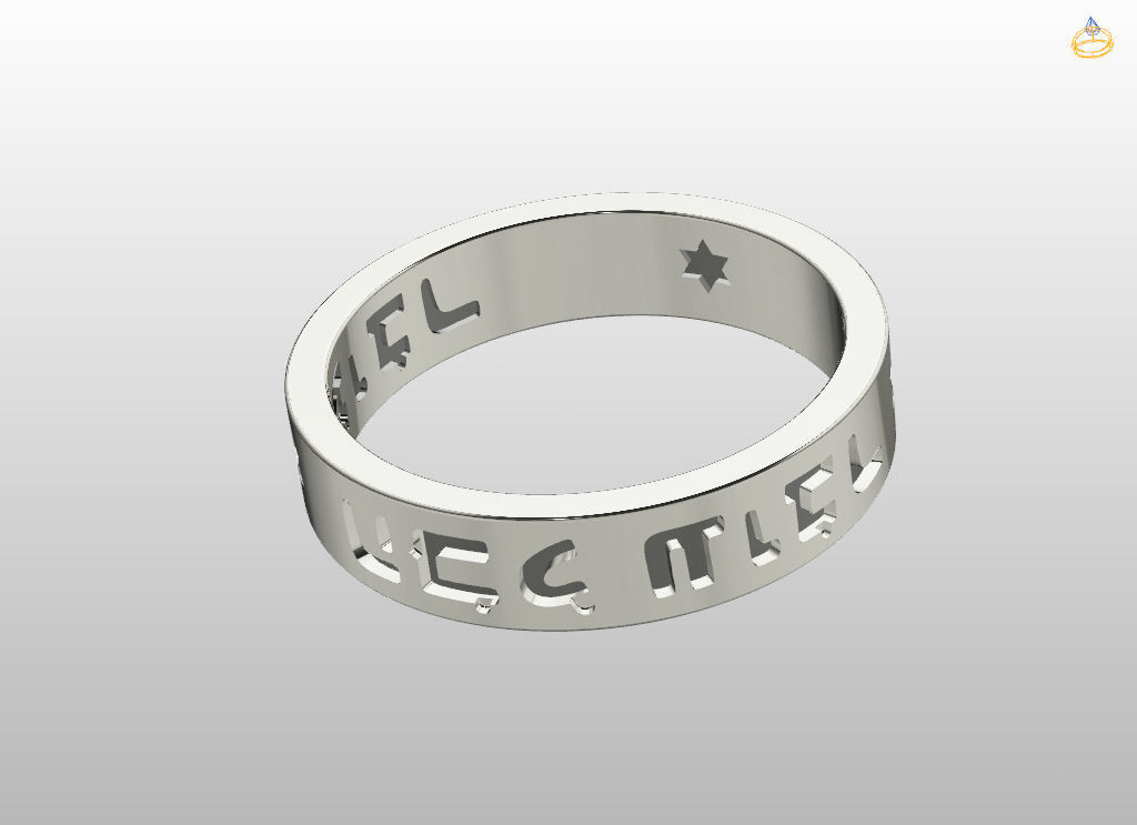 King of Solomon ring 3D print model_16