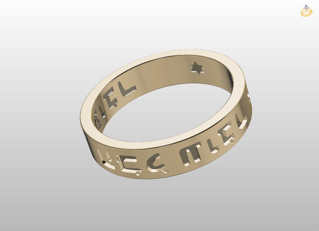 King of Solomon ring 3D print model_13