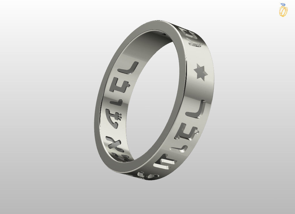 King of Solomon ring 3D print model_22