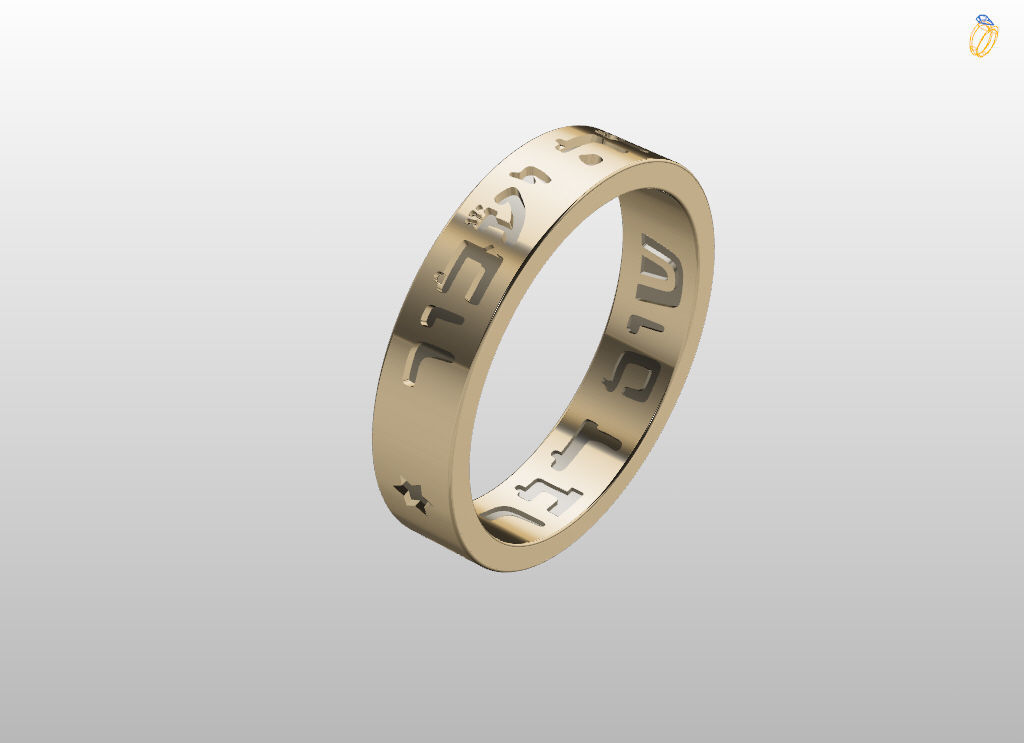 King of Solomon ring 3D print model_25