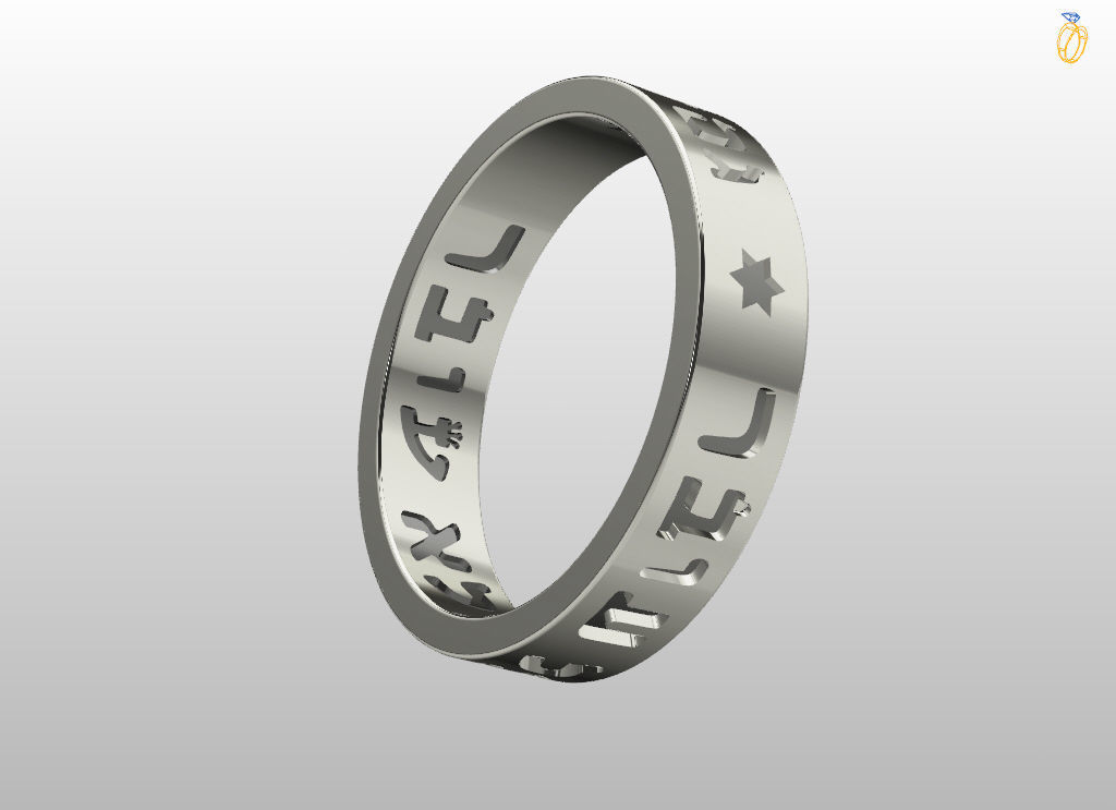 King of Solomon ring 3D print model_18