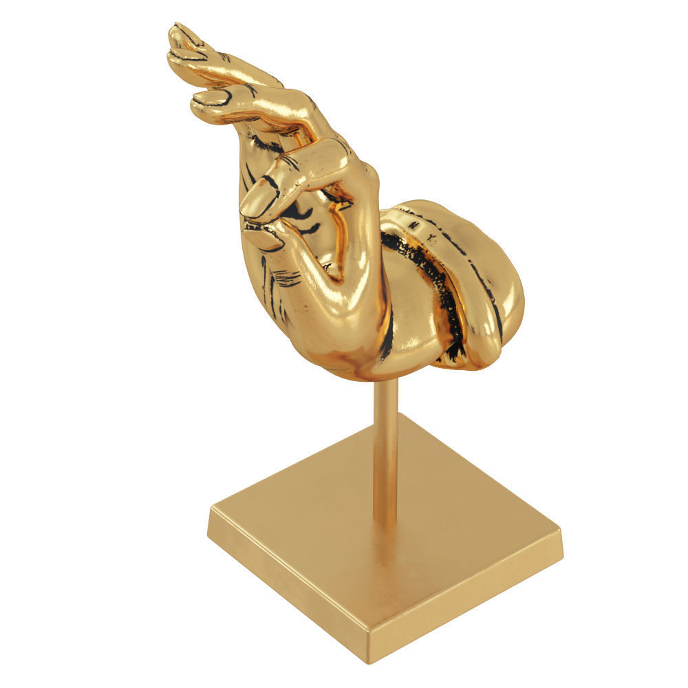 Decorative figurine Hand of Buddha 3D model_2