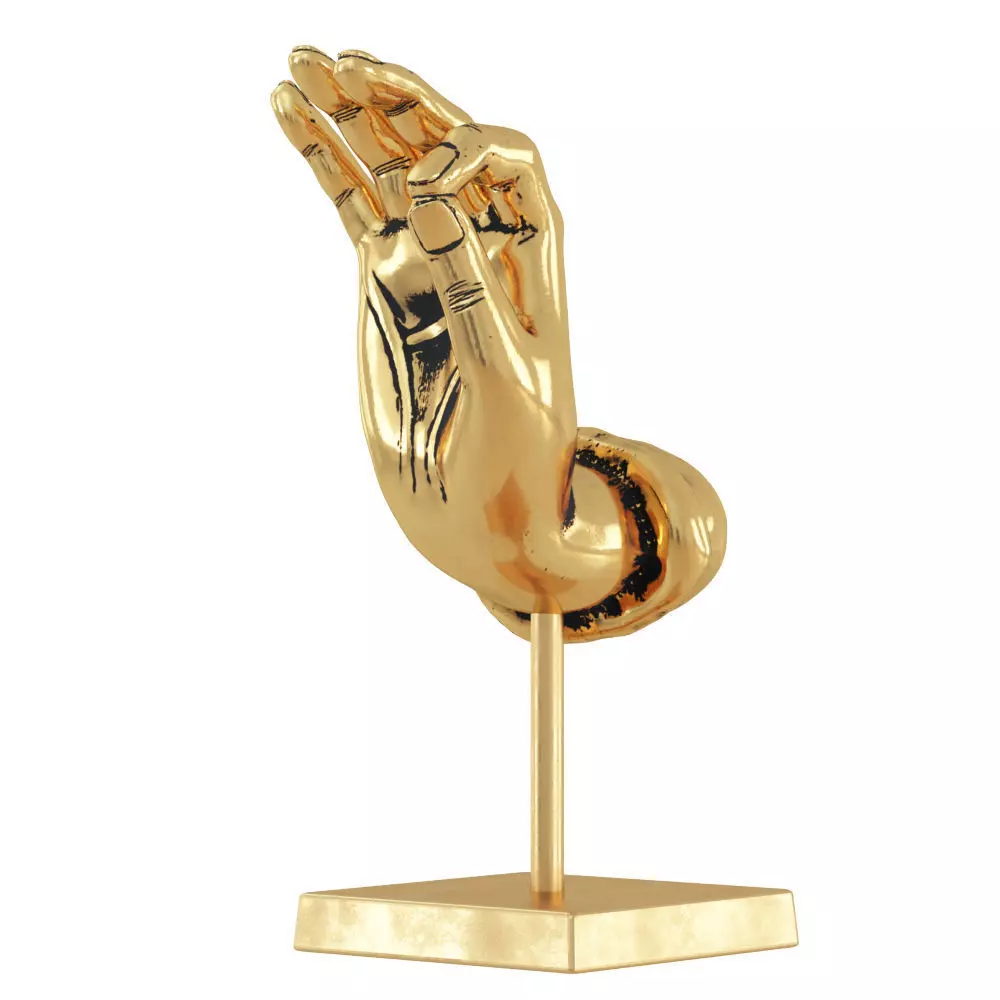 Decorative figurine Hand of Buddha 3D model_0