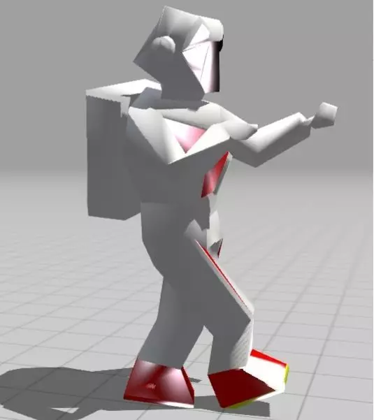 Low Poly Astronaut Soldier Low-poly 3D model_0