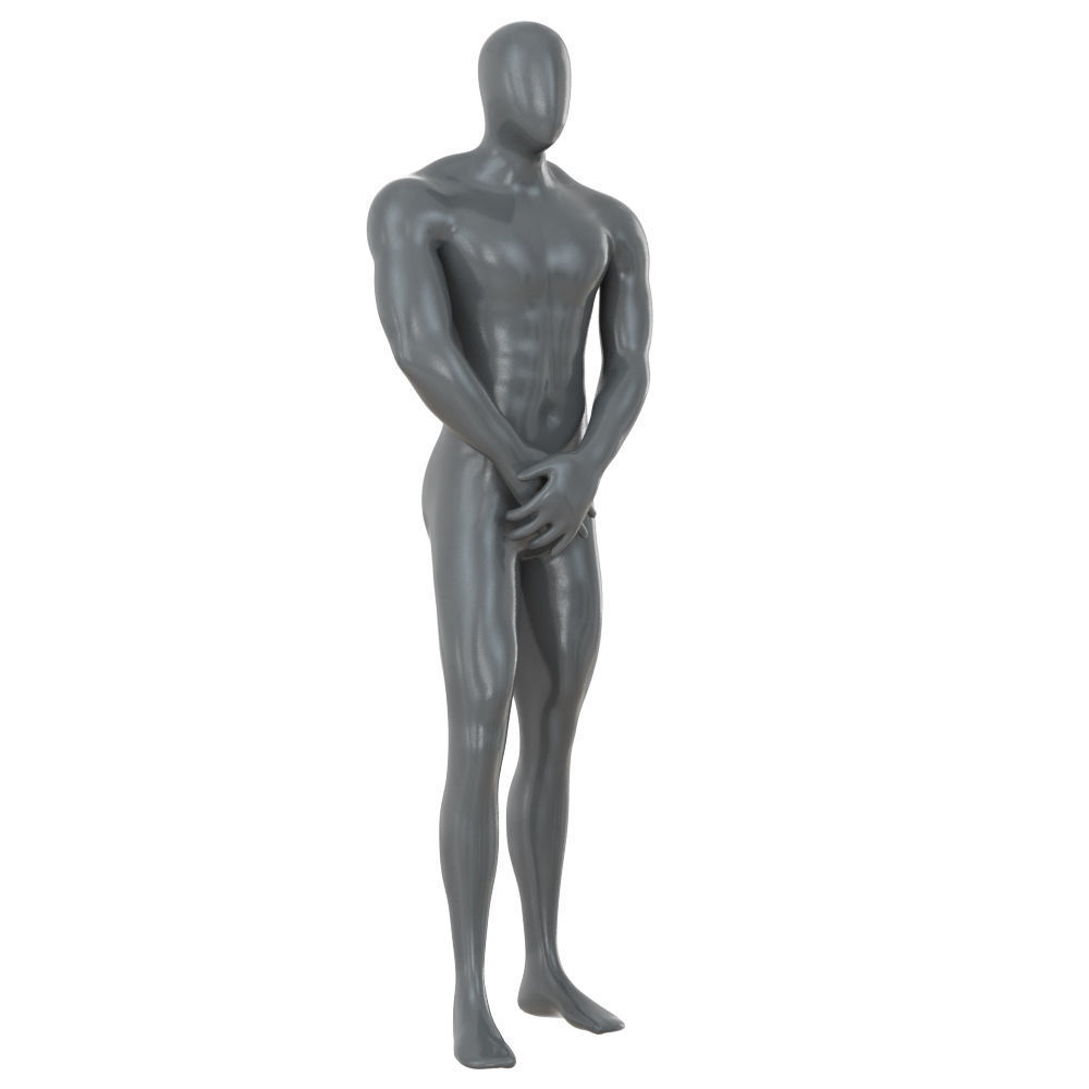 Male abstract mannequin for shop 100 3D model_1