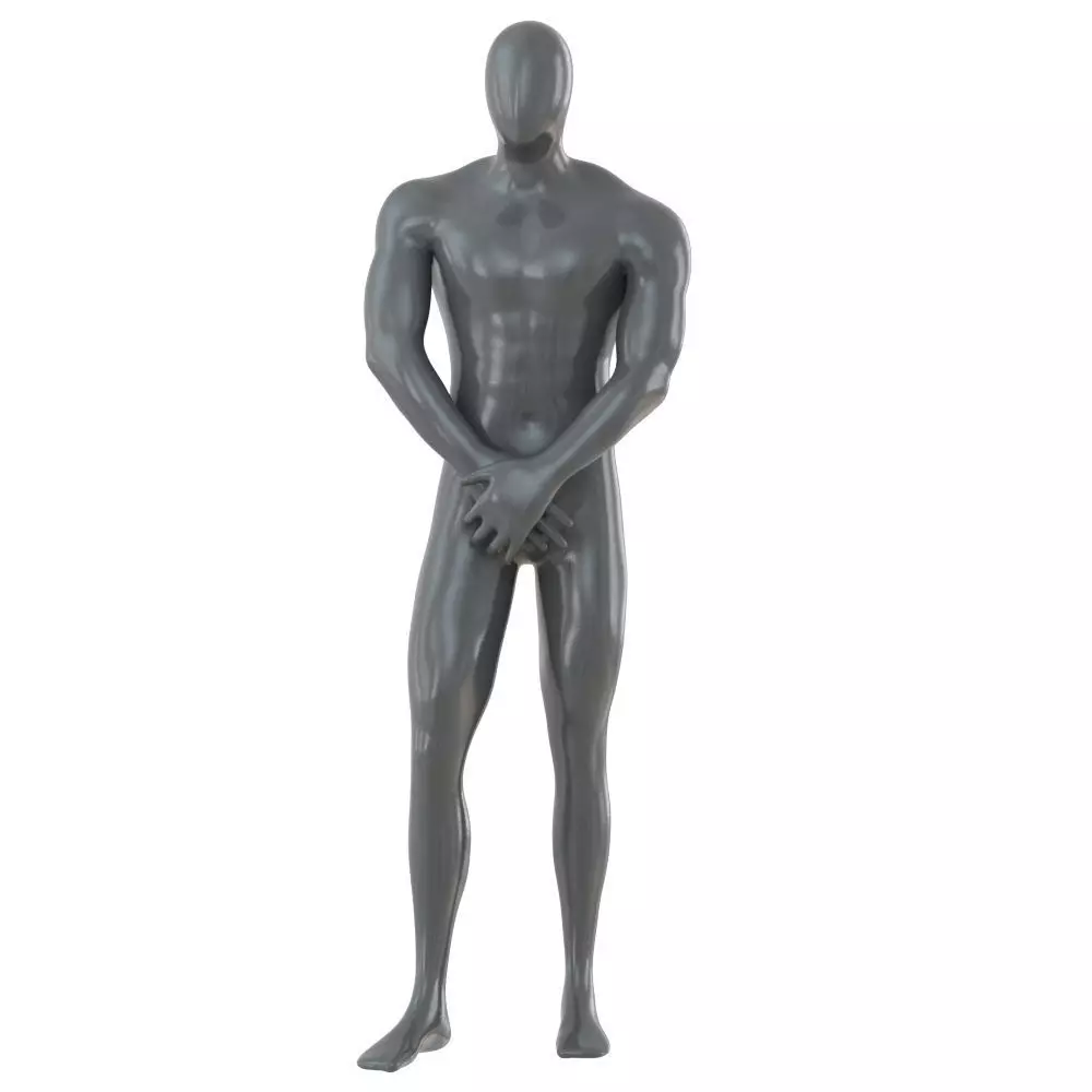 Male abstract mannequin for shop 100 3D model_0