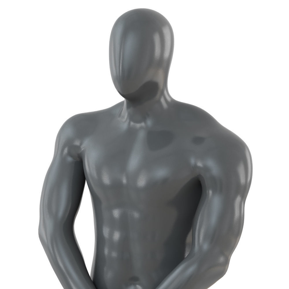 Male abstract mannequin for shop 100 3D model_5