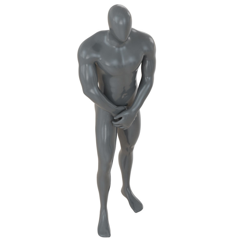 Male abstract mannequin for shop 100 3D model_3
