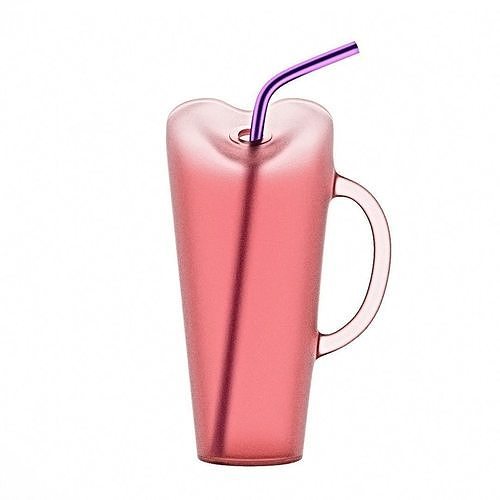 Cocktail cup with a straw  3D print model
