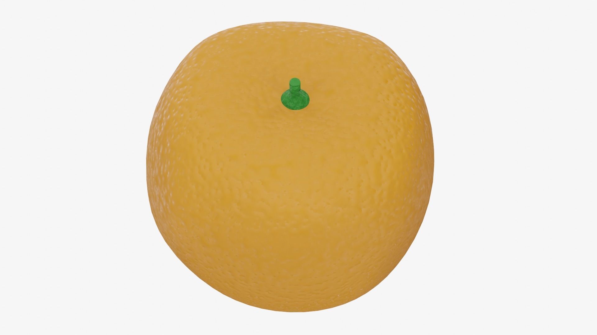 Orange Low-poly 3D model_3