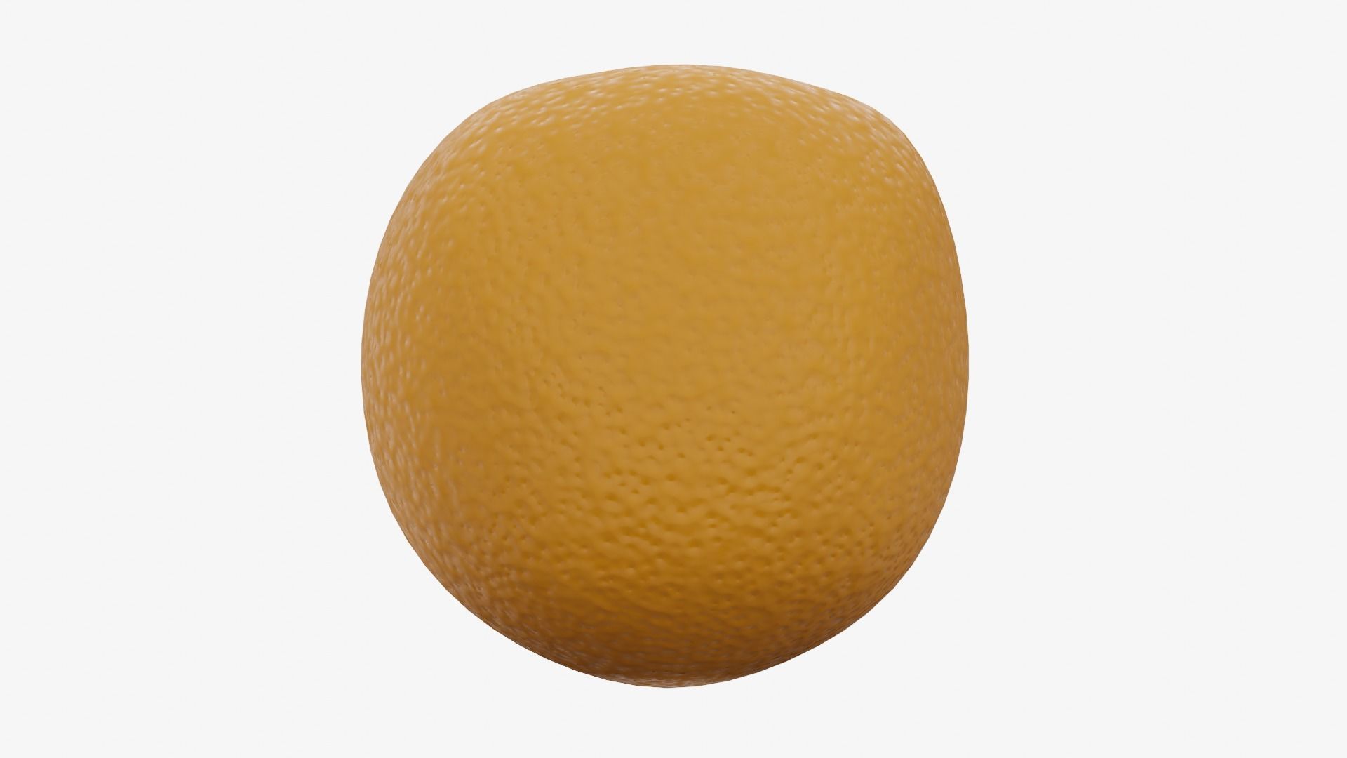 Orange Low-poly 3D model_2