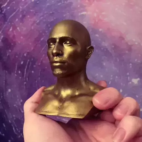 Tupac 2pac Shakur Bust Sculpture  3D print model