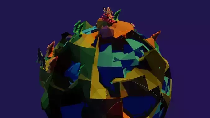 Earth polygonal