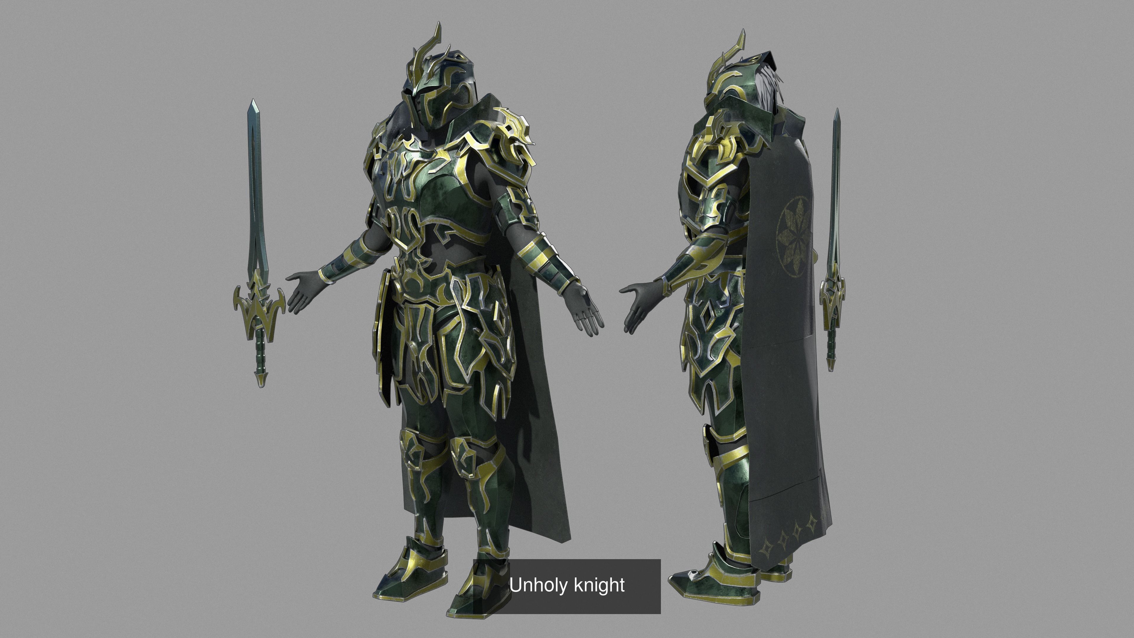 Unholy knight 3D Model Collection_5
