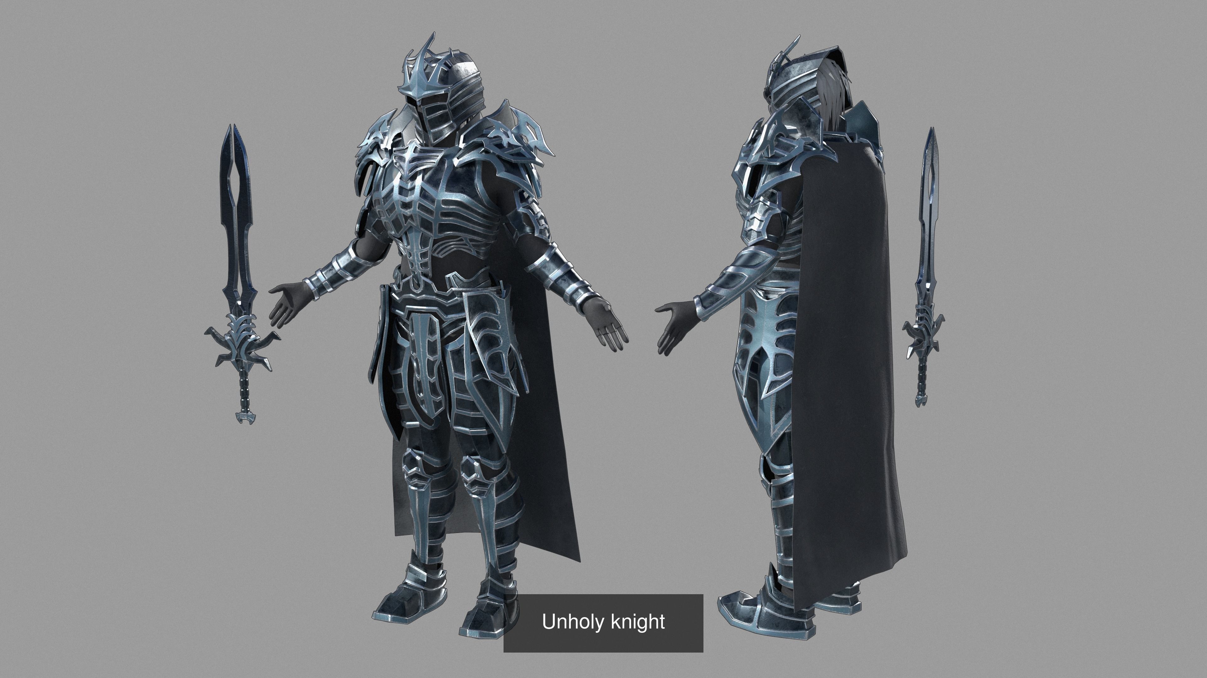 Unholy knight 3D Model Collection_2