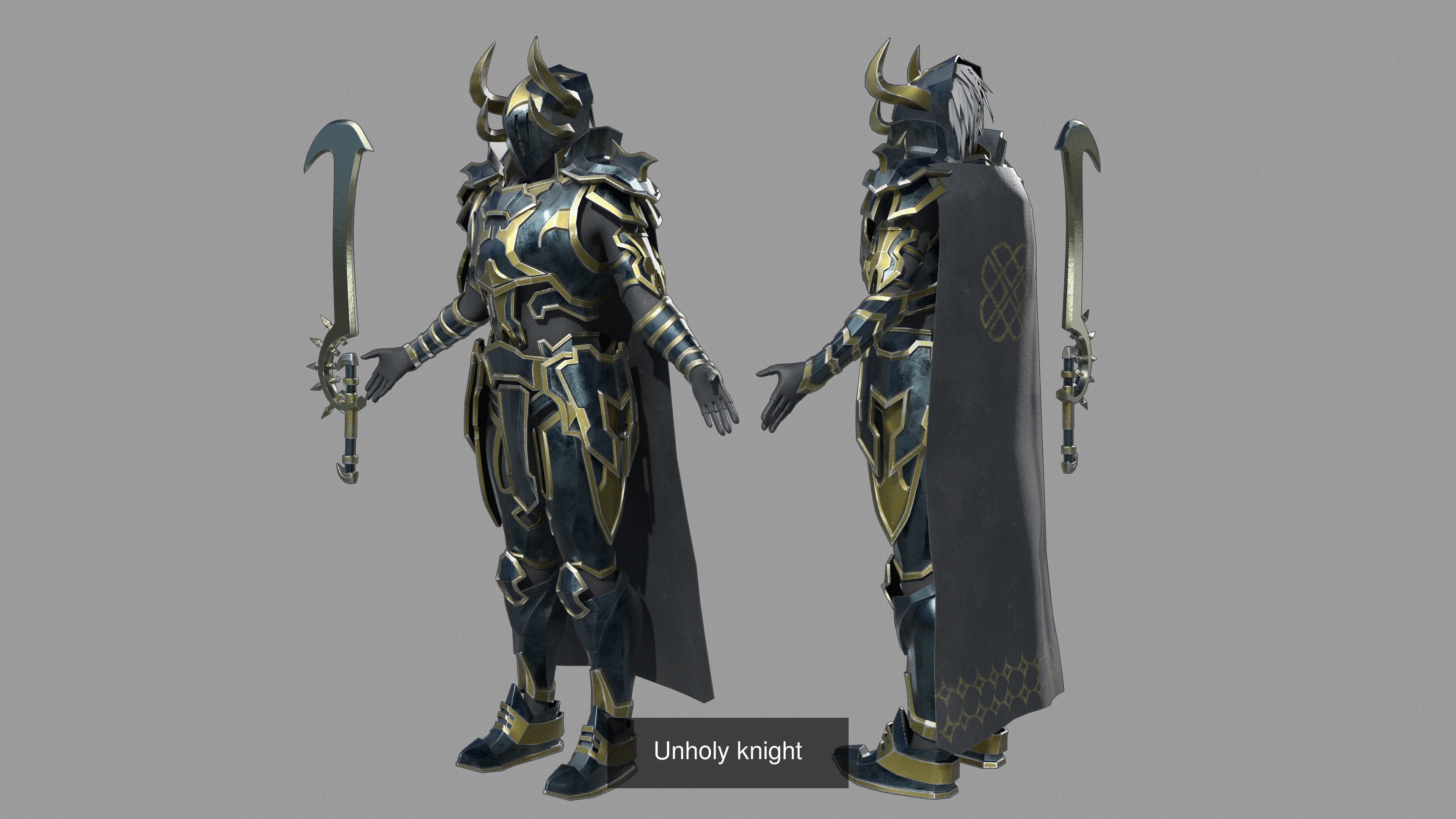 Unholy knight 3D Model Collection_7
