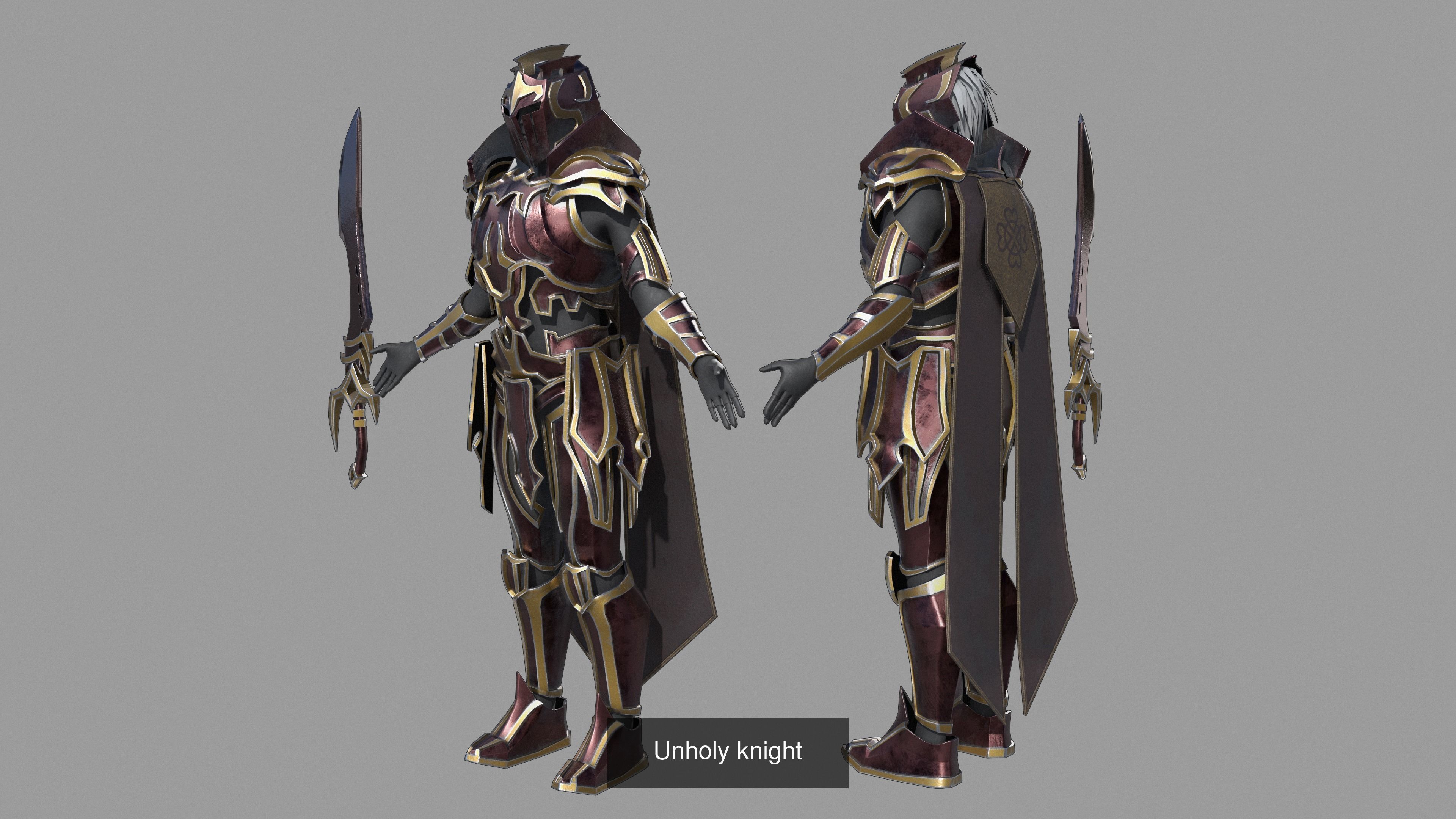 Unholy knight 3D Model Collection_8