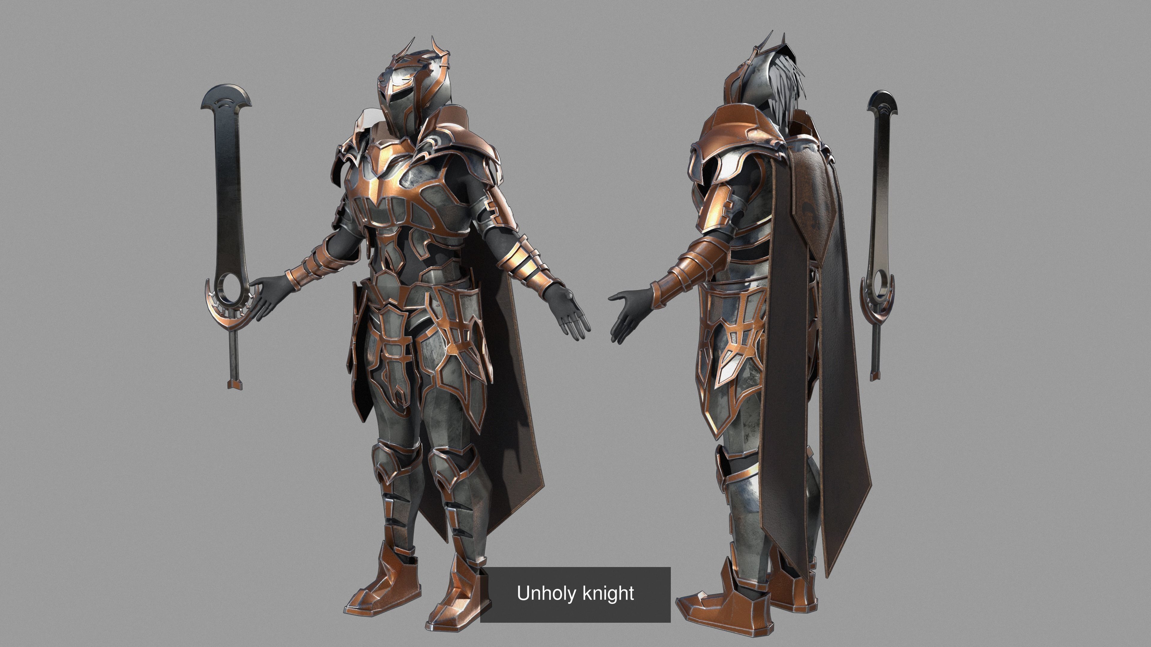 Unholy knight 3D Model Collection_4