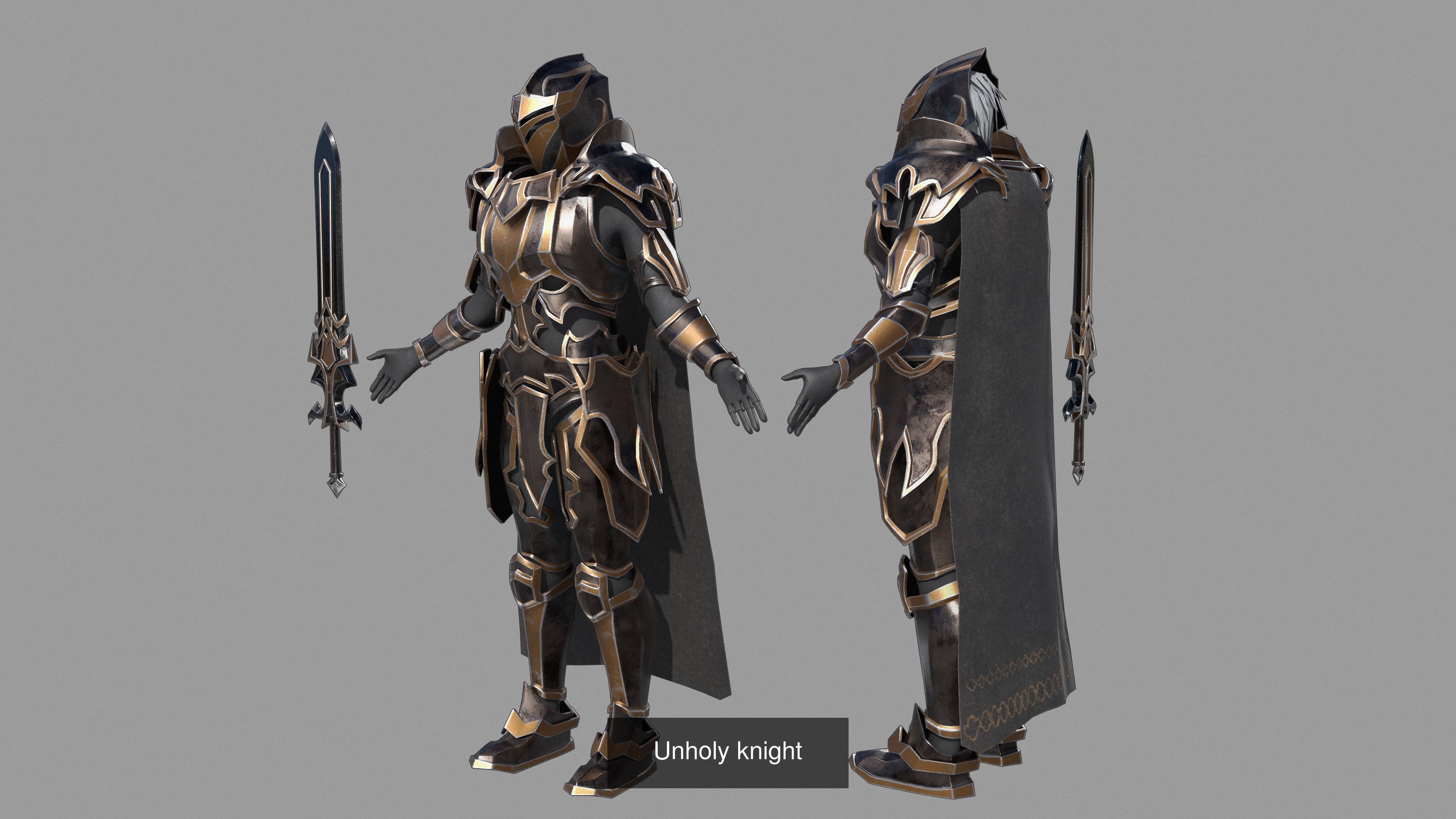Unholy knight 3D Model Collection_6
