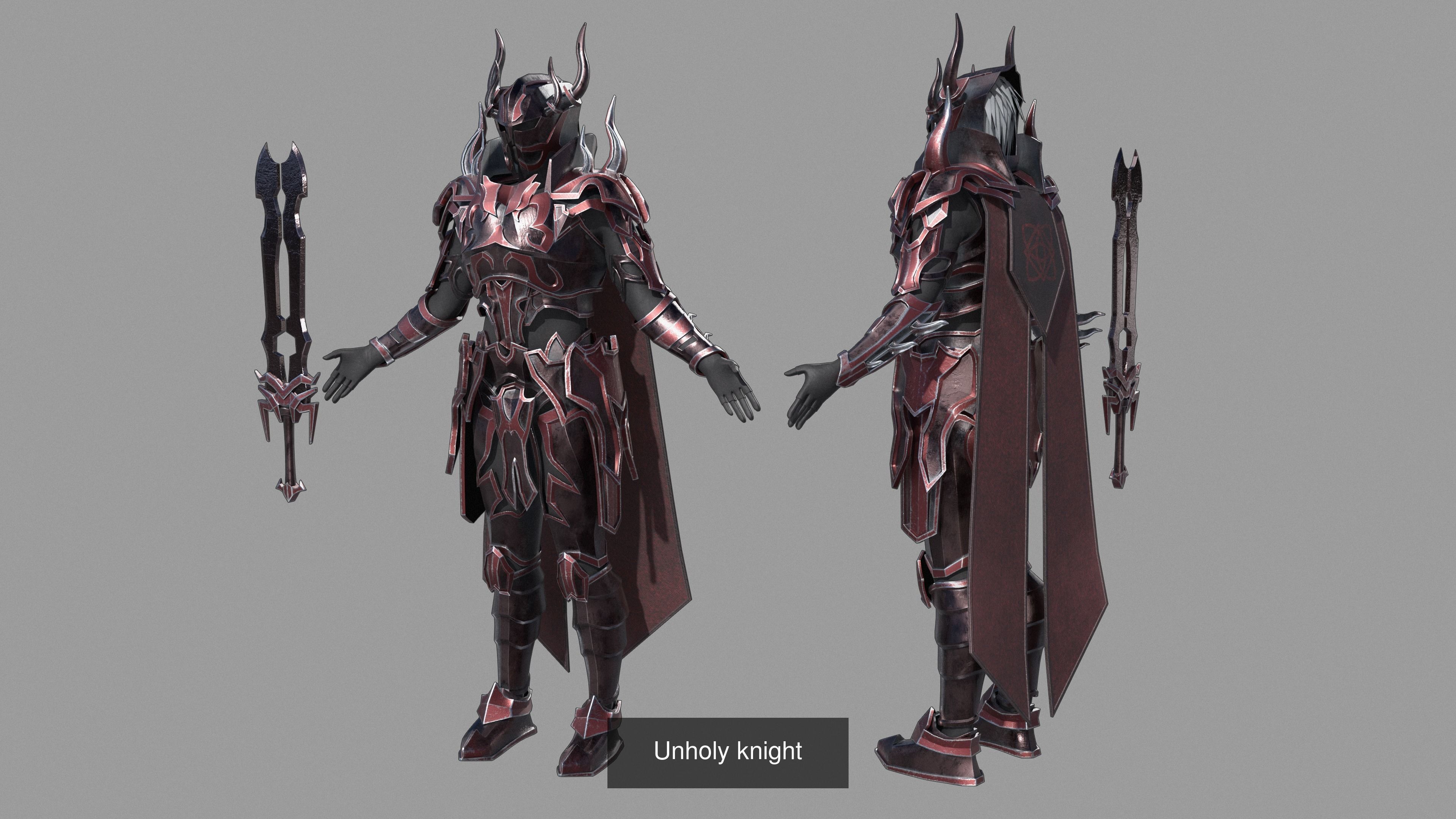 Unholy knight 3D Model Collection_3