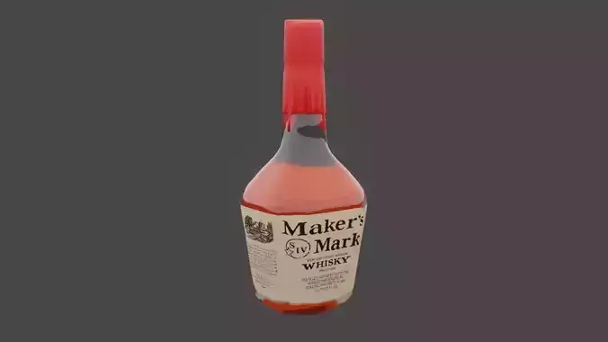 whiskey Makers Mark bottle