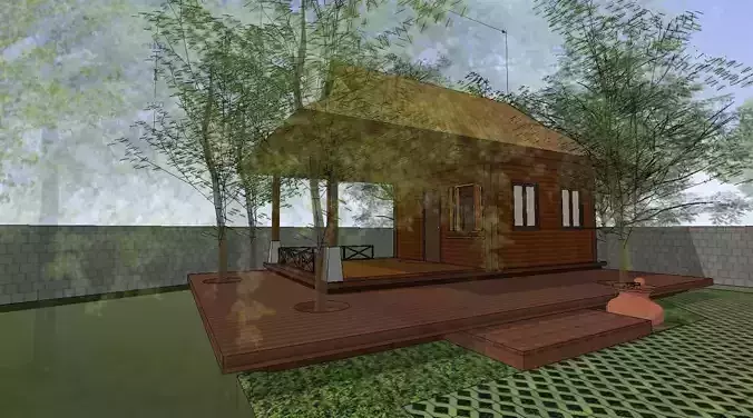 Tropical pavilion version 1 3D model