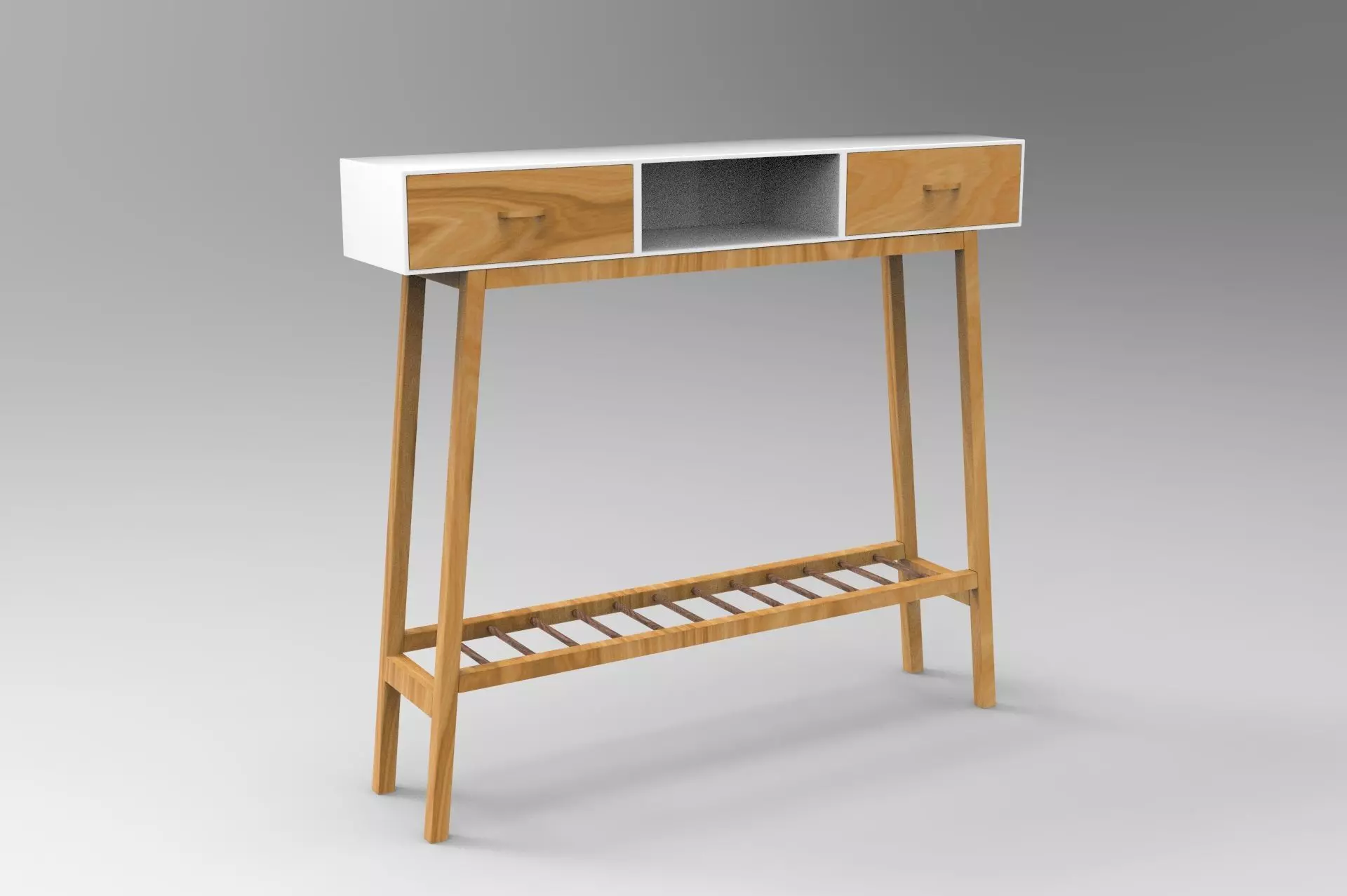 Sofa Table Low-poly 3D model_0