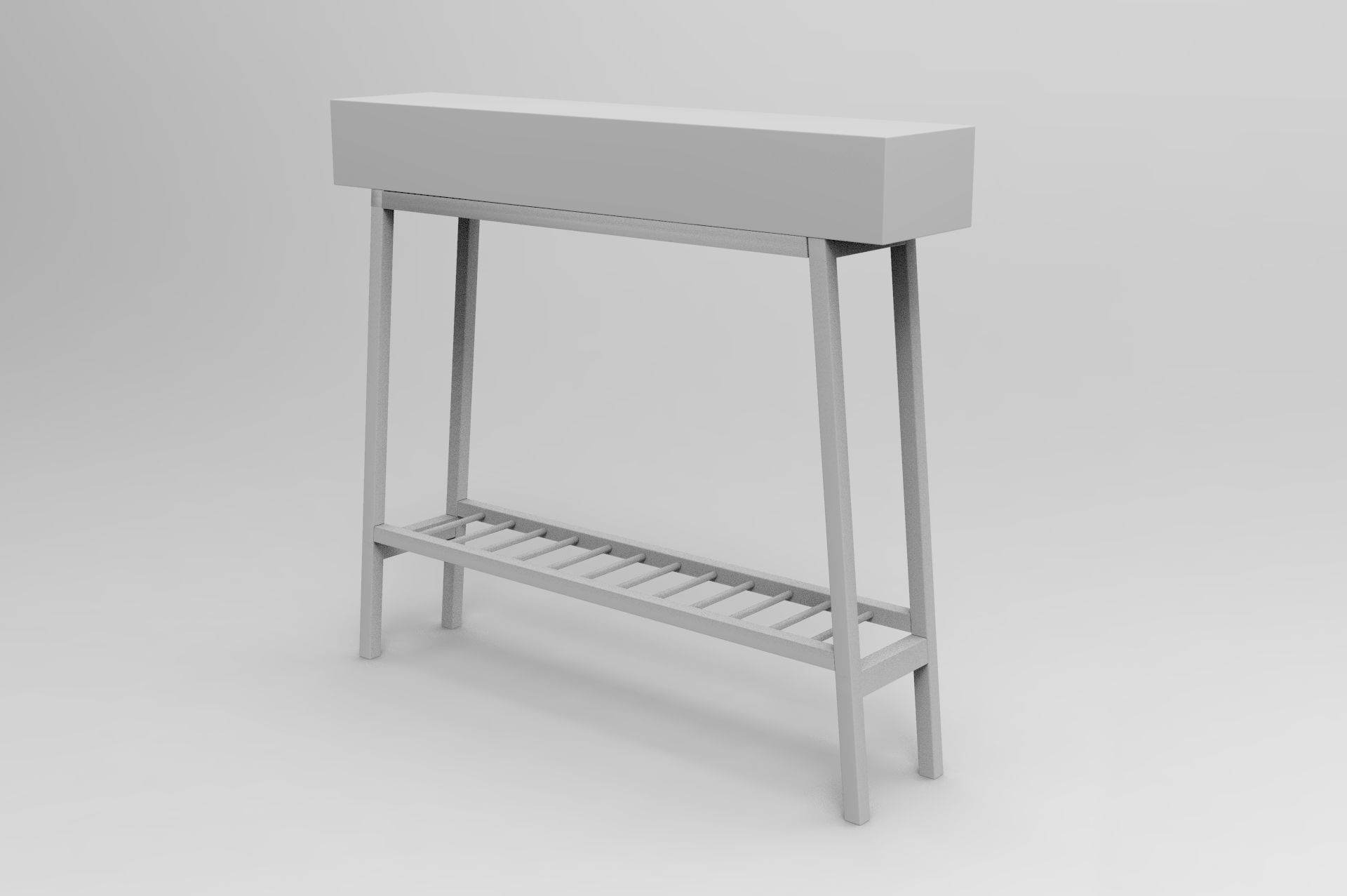 Sofa Table Low-poly 3D model_7