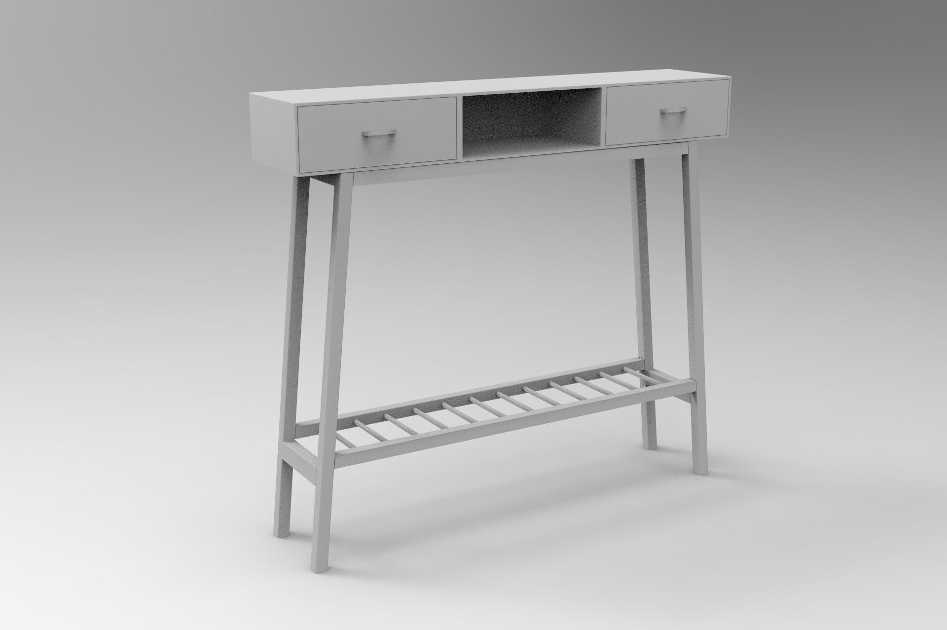 Sofa Table Low-poly 3D model_8