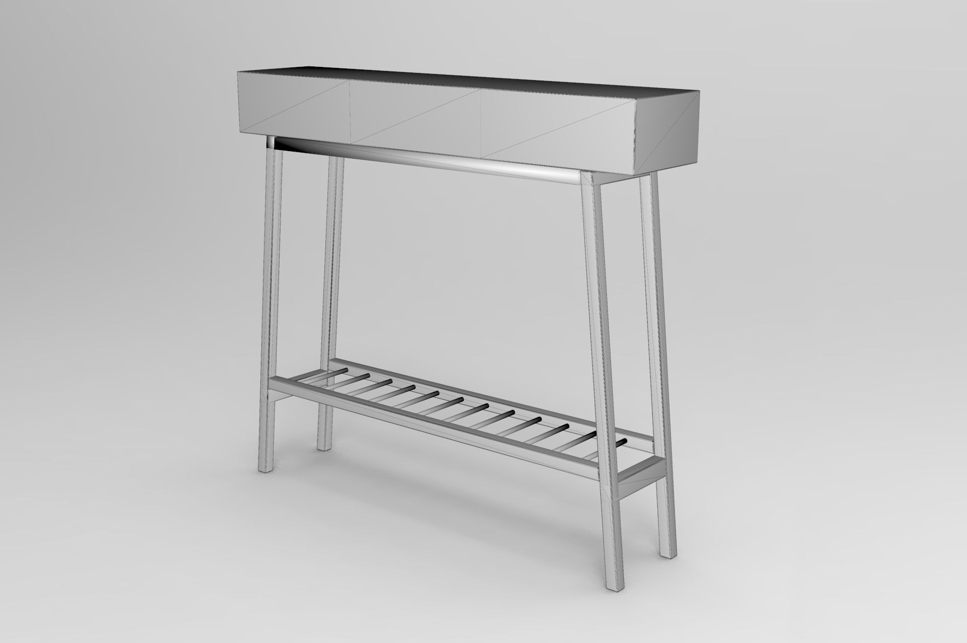 Sofa Table Low-poly 3D model_6
