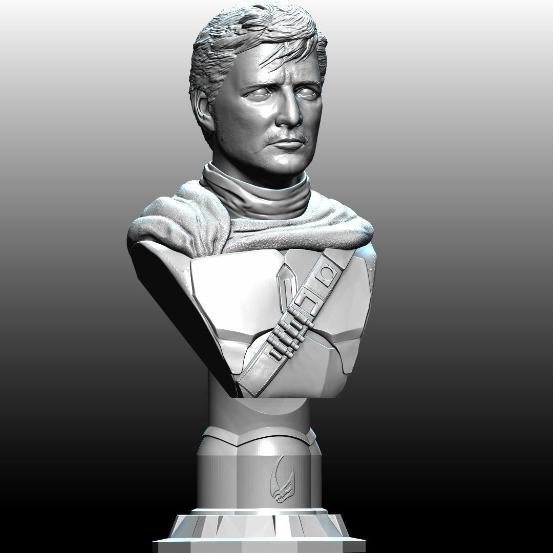 The Mandalorian Din Djarin by Pedro Pascal 3D print model_9