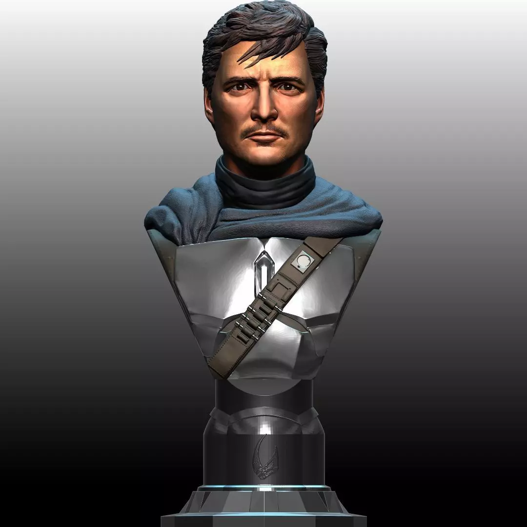 The Mandalorian Din Djarin by Pedro Pascal 3D print model_0